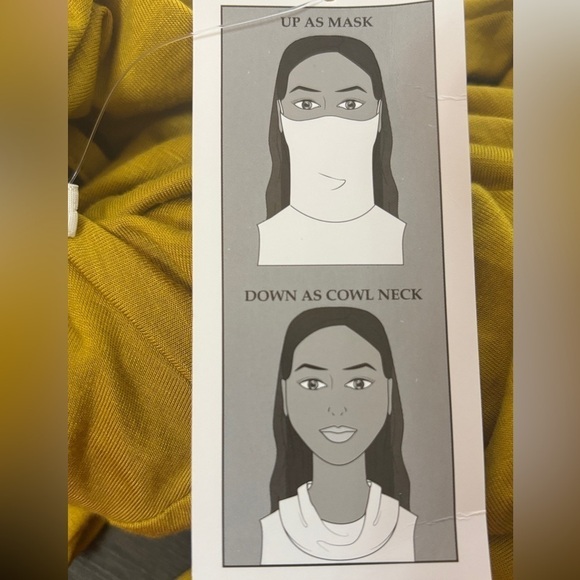 Mustard Yellow Cowl Neck Sweater - Picture 2 of 7